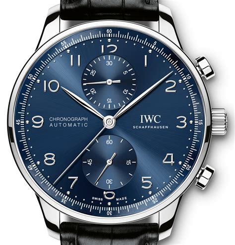 iwc watch blue dial